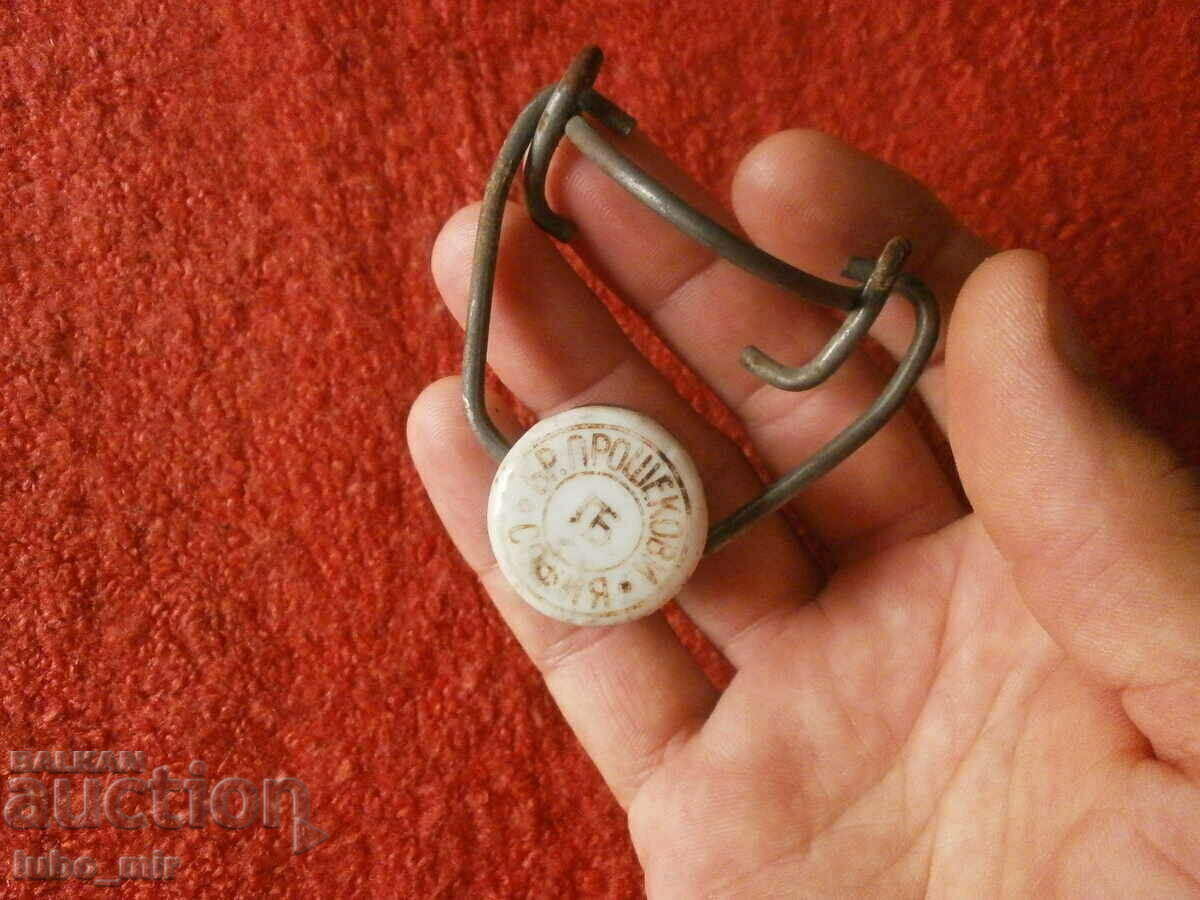 OLD PORCELAIN STOPPER - PROSHEKOVI BROTHERS OLD PORCELAIN STOPPER - PROSHEKOVI BROTHERS