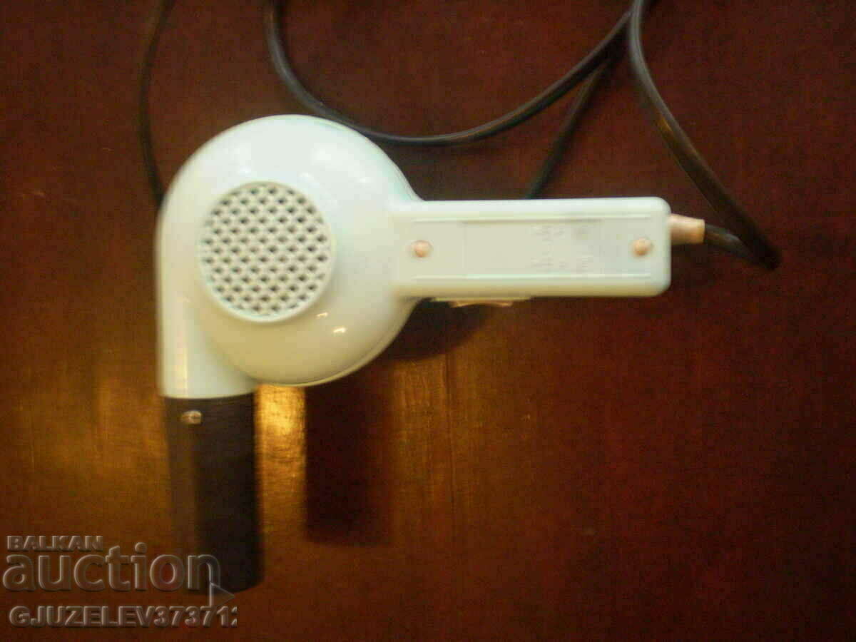retro hair dryer with 2 power levels. is in working order and working - 6