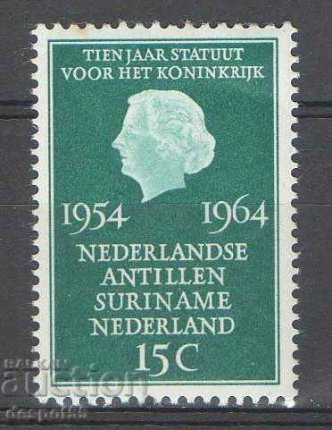 1964. The Netherlands. 10 years of the general constitution of the Netherlands.