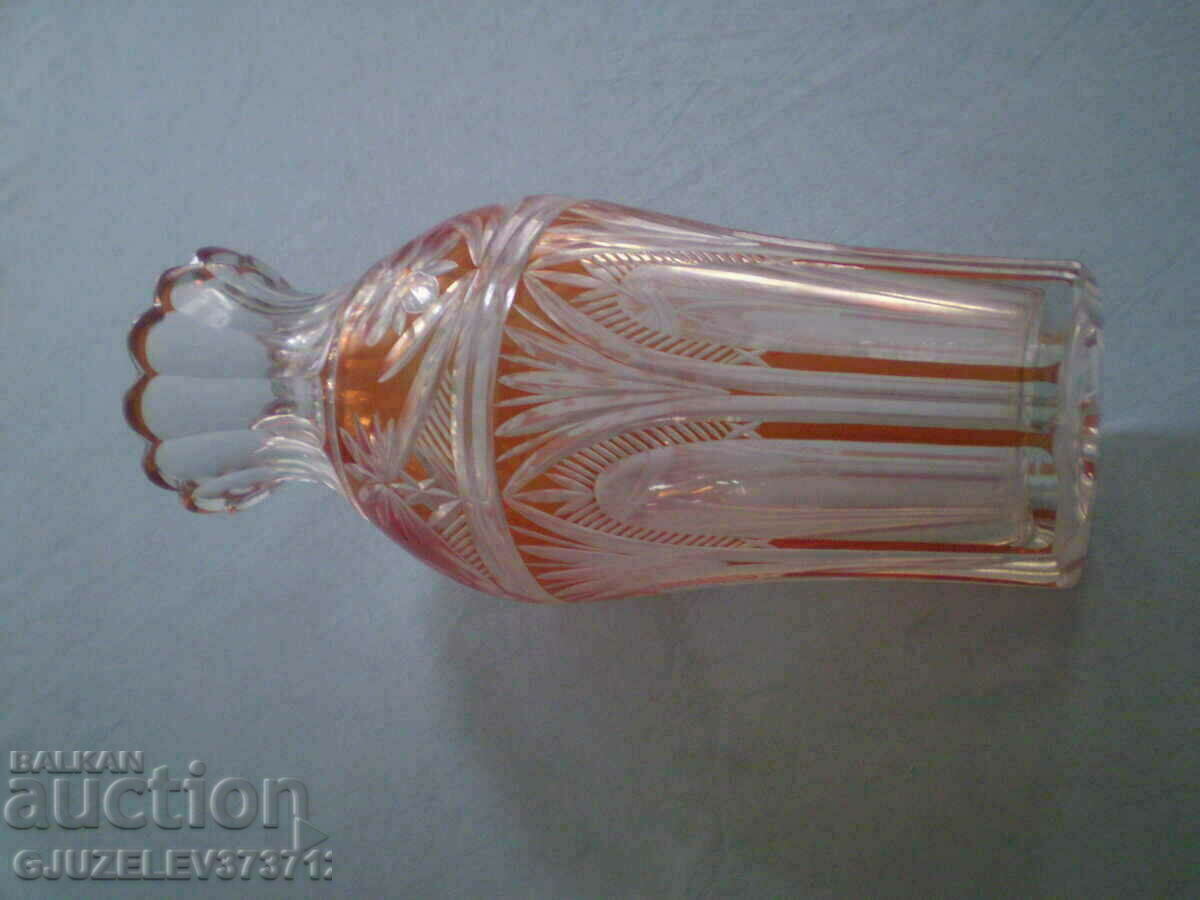 Delivery of Crystal vase two-tone cut crystal Bohemia Delivery of Crystal vase two-tone cut crystal Bohemia