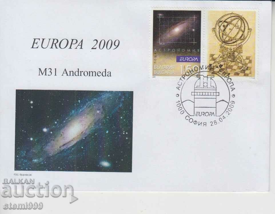 Plic de poștă pentru prima zi Astronomie Andromeda