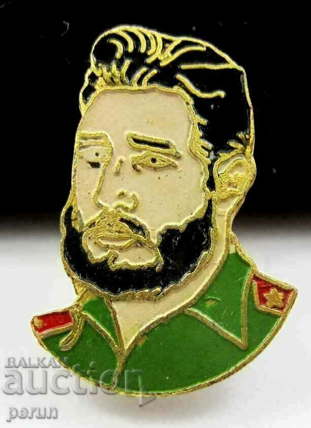 Veche insignă cubaneză - Fidel Castro - Original - Steagul Cadou - 5