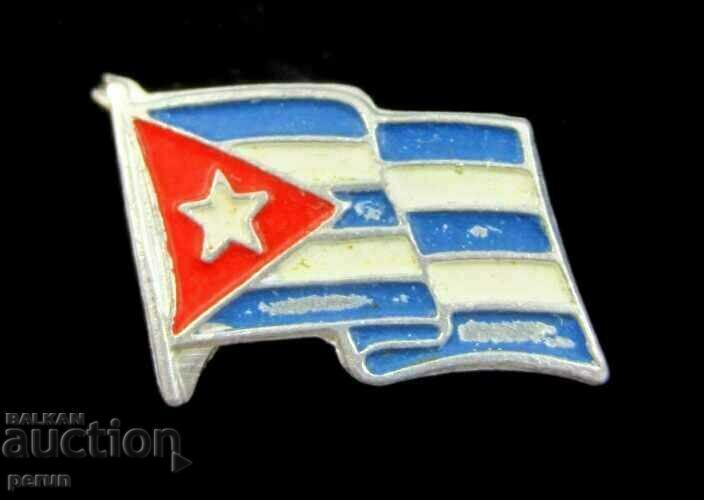 Veche insignă cubaneză - Fidel Castro - Original - Steagul Cadou - 6