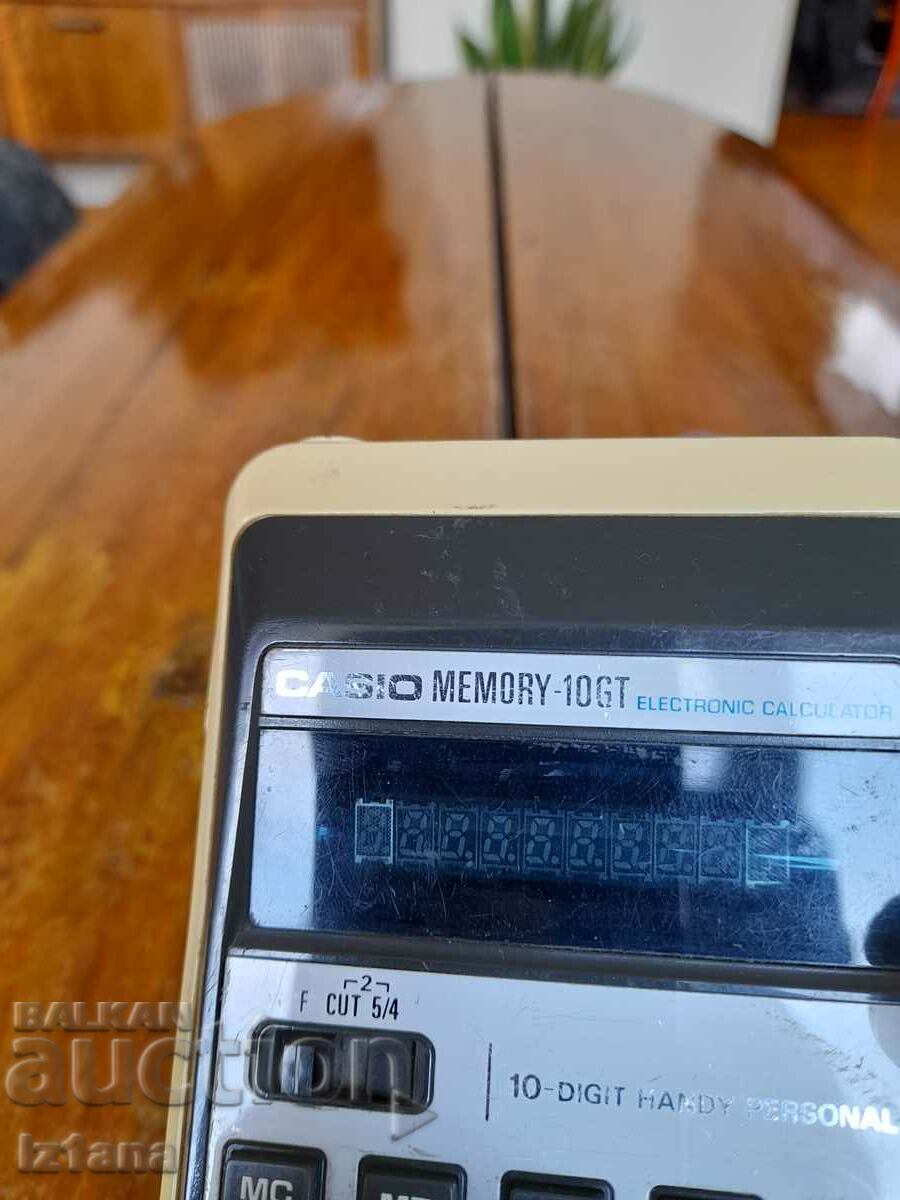 Auction Old Casio Memory 10GT calculator Auction Old Casio Memory 10GT calculator