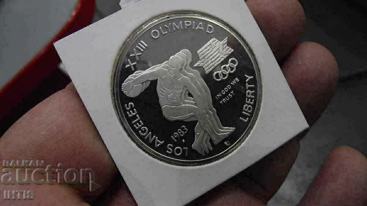 Delivery of COIN - ONE DOLLAR - 1983 XXIII Olympic Los Angeles - silver/Proof Delivery of COIN - ONE DOLLAR - 1983 XXIII Olympic Los Angeles - silver/Proof