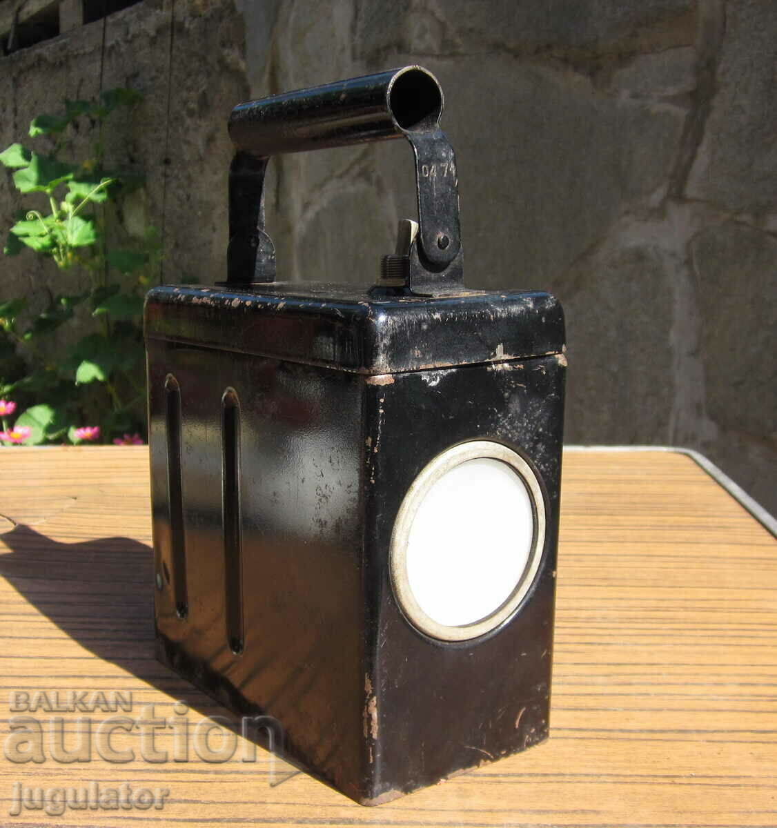 old Russian military lantern with markings with price 30.00 BGN | € 15.34