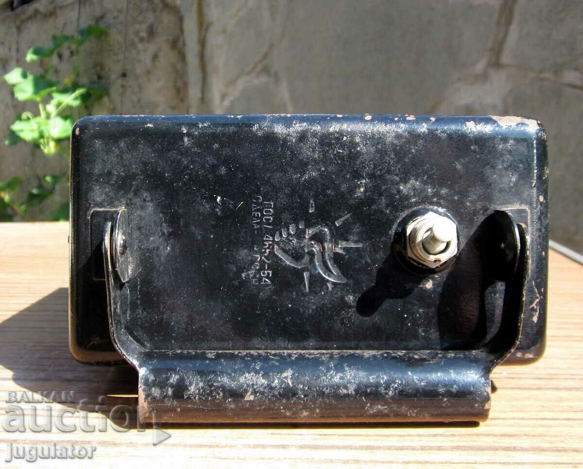 old Russian military lantern with markings - 5
