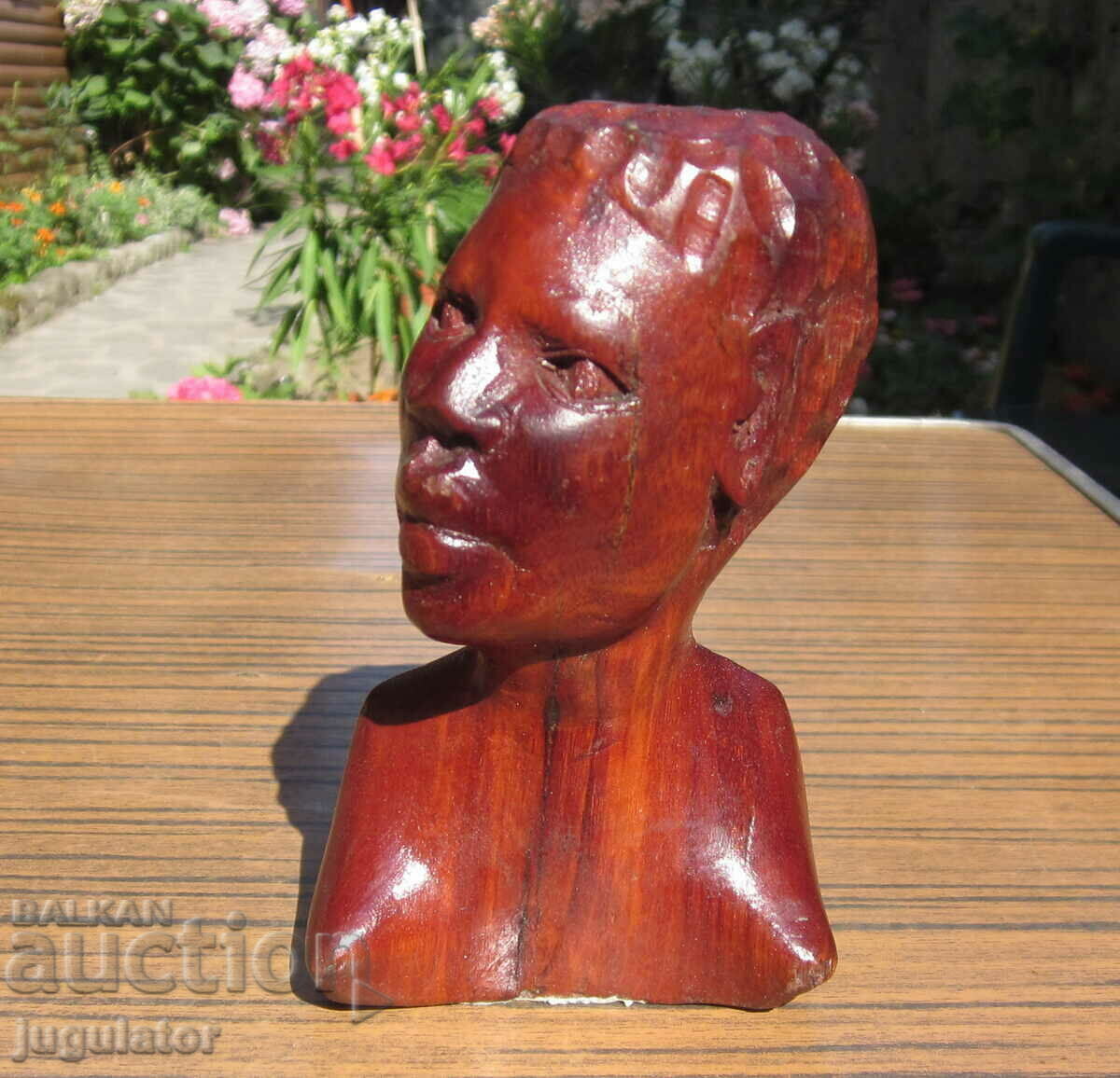 set of old wooden figures statuettes man and woman - 6 set of old wooden figures statuettes man and woman - 6