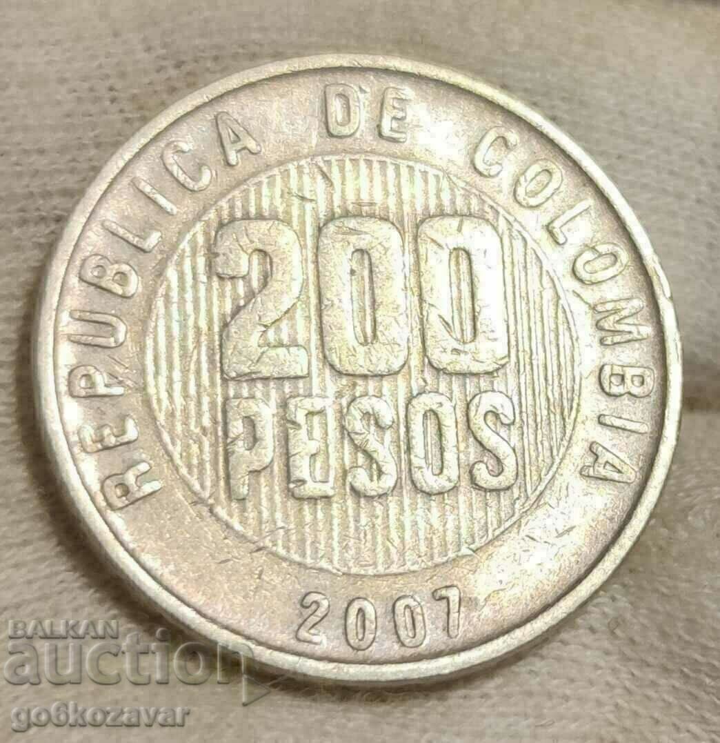 Colombia 200 pesos 2007