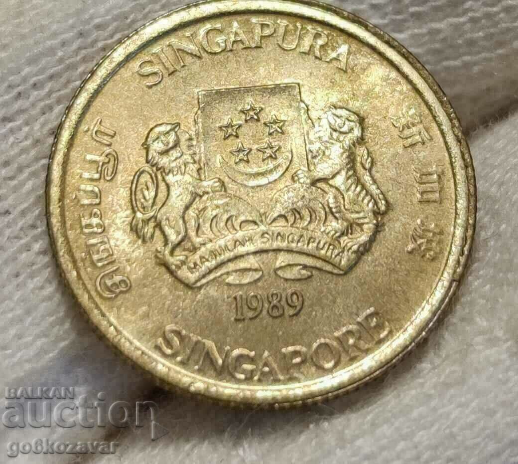 Singapore 5 cents 1989 UNC with price 0.80 BGN | € 0.41
