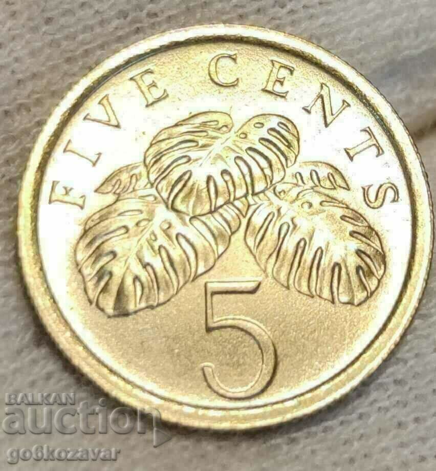 Σιγκαπούρη 5 σεντς 1989 UNC