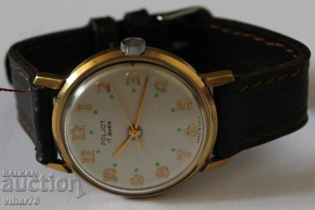 ΧΡΥΣΟ ΑΝΔΡΙΚΟ ΡΟΛΟΙ-ΠΤΗΣΗ-POLJOT με τιμή 149.99 BGN | € 76.69