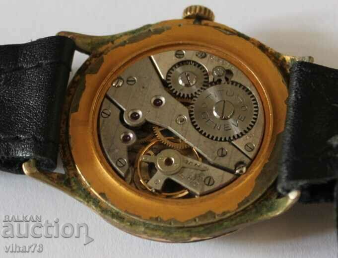 ВОЕНЕН ПОЗЛАТЕН МЪЖКИ ЧАСОВНИК-TITUS GENEVE - 6