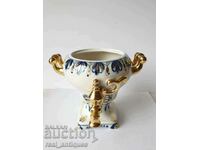 Porcelain samovar cobalt and gilding - Gzhel