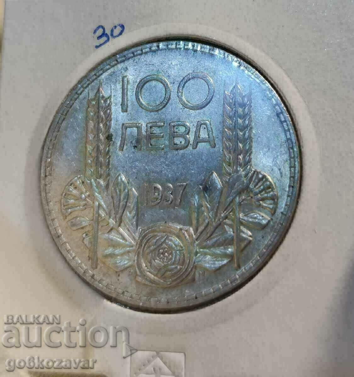 Bulgaria 100 BGN 1937 Silver! Collection!