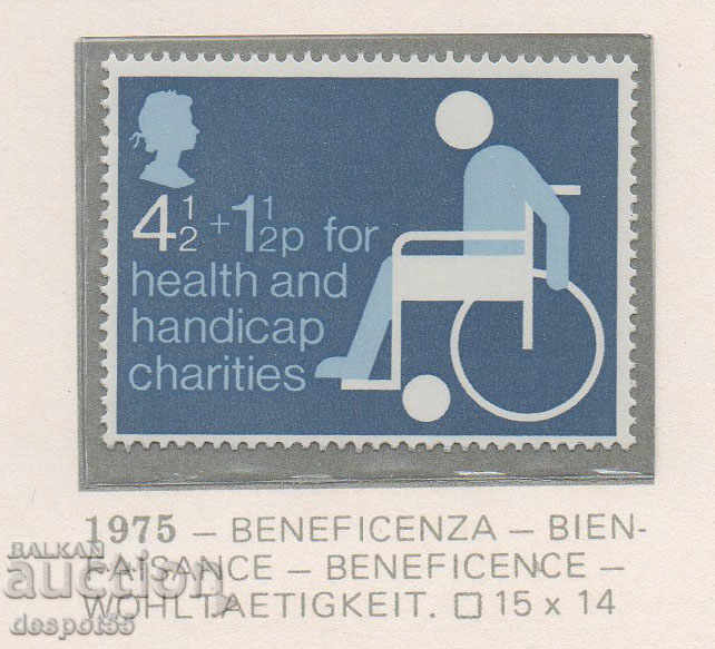 1975 Great Britain. Charities for the disabled