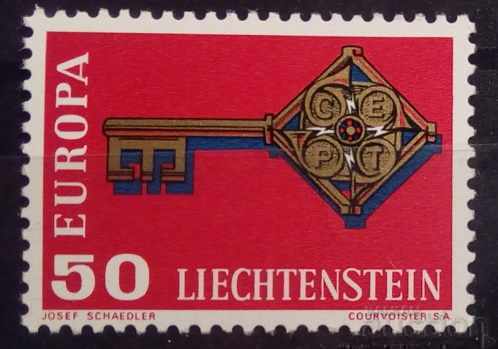 Лихтенщайн 1968 Европа CEPT MNH