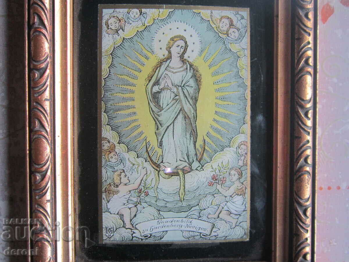 Old painting icon Virgin Mary Neviges with price 150.00 BGN | € 76.69 Old painting icon Virgin Mary Neviges with price 150.00 BGN | € 76.69