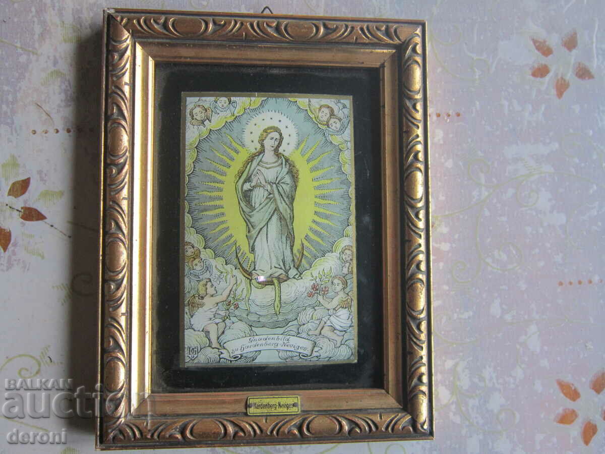 Old painting icon Virgin Mary Neviges - 6 Old painting icon Virgin Mary Neviges - 6