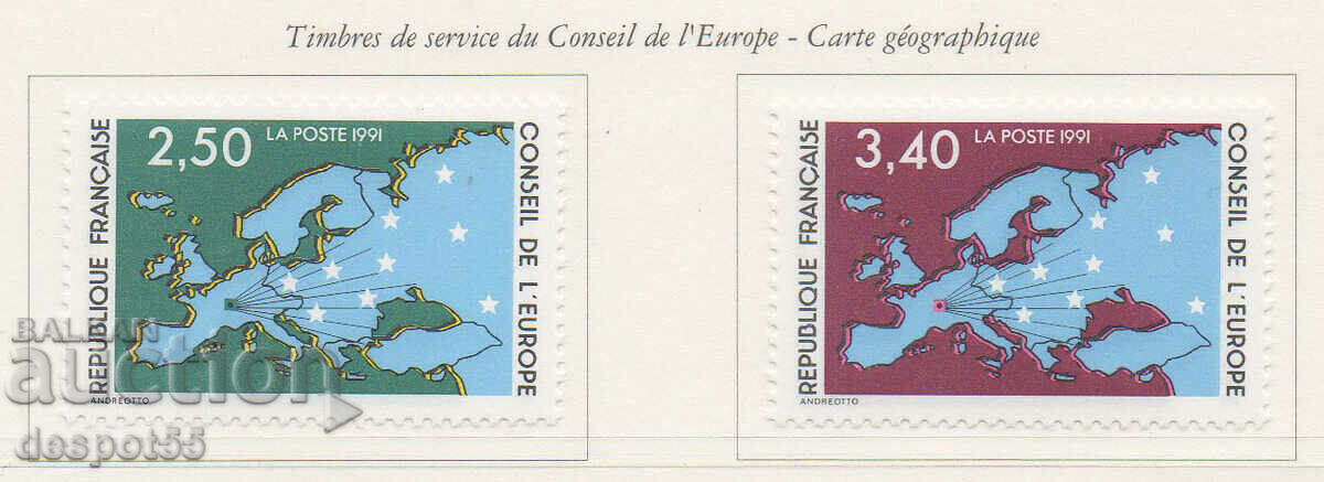 1991. Франция - Европейски съвет. Картата на Европа.