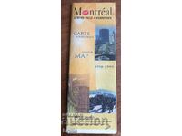 TOURIST MAP OF MONTREAL CANADA 1998 - 1999