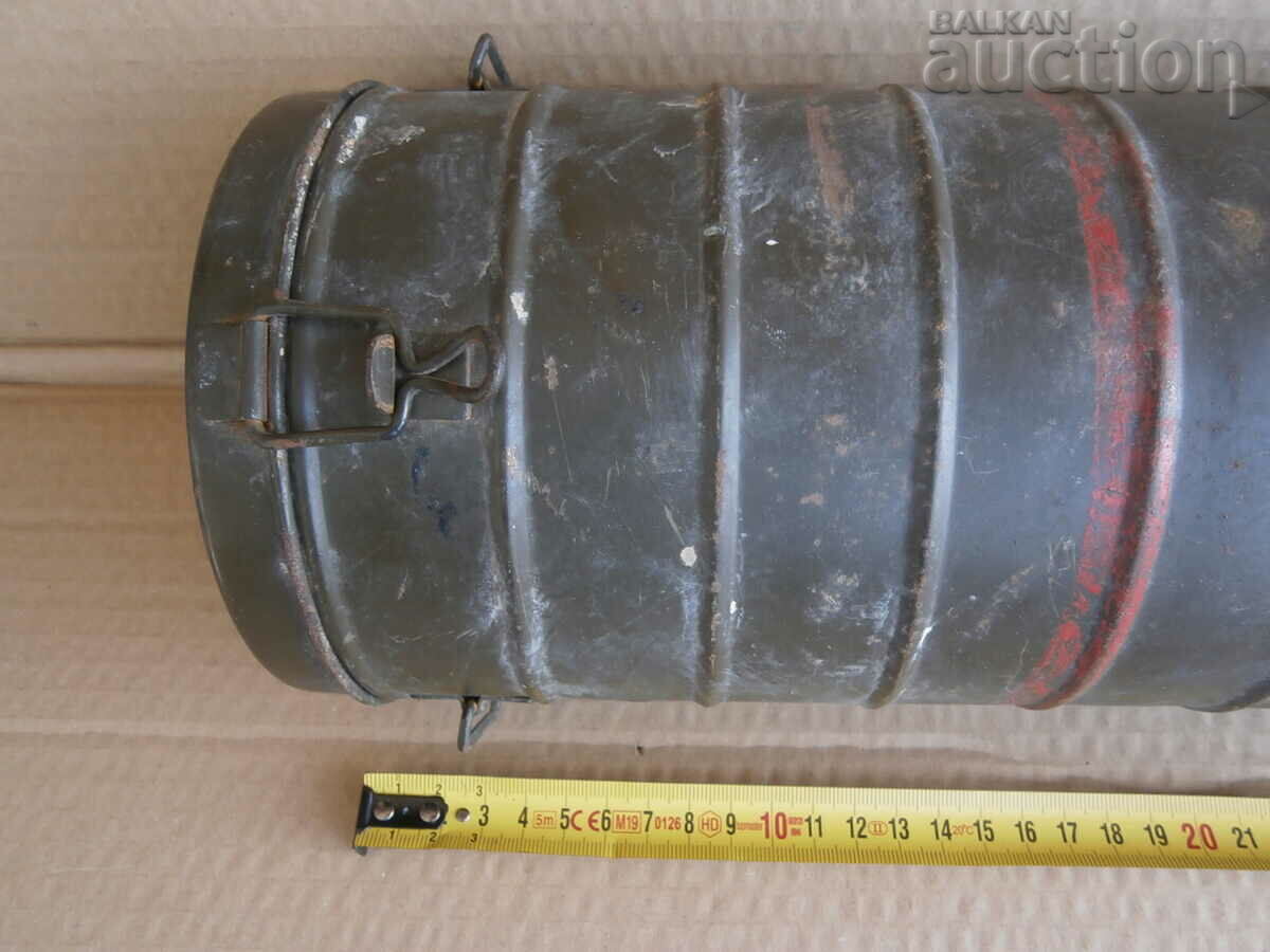 Παράδοση Μεταλλικό κουτί μάσκας αερίων HEMA WW2 II WWII