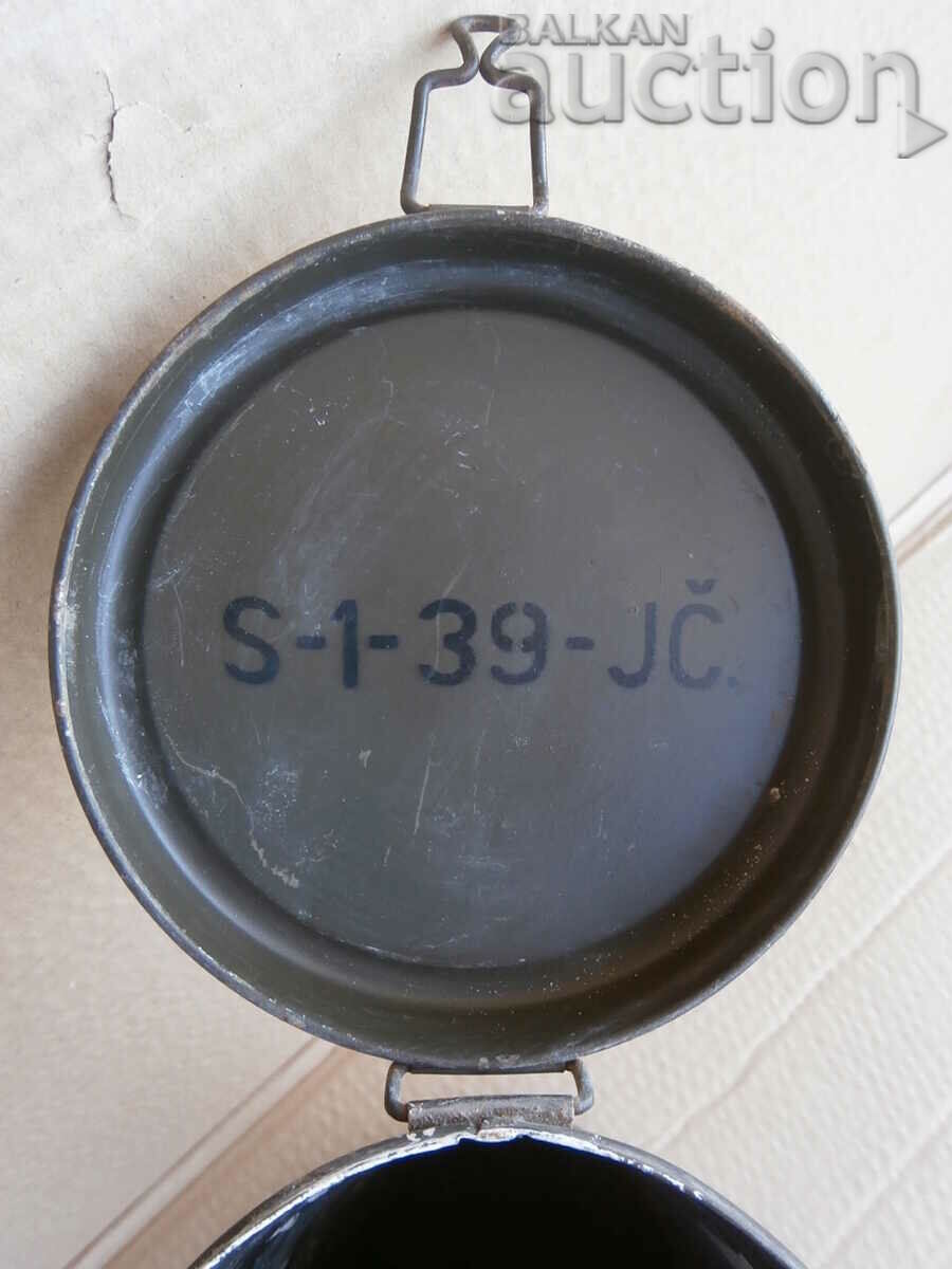 Μεταλλικό κουτί μάσκας αερίων HEMA WW2 II WWII - 7