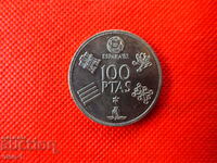Moneda de 100 de pesete Juan Carlos I din 1980