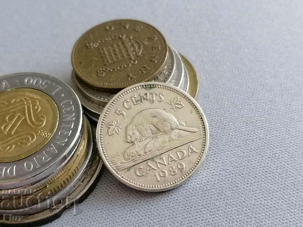 Coin - Canada - 5 cents | 1989