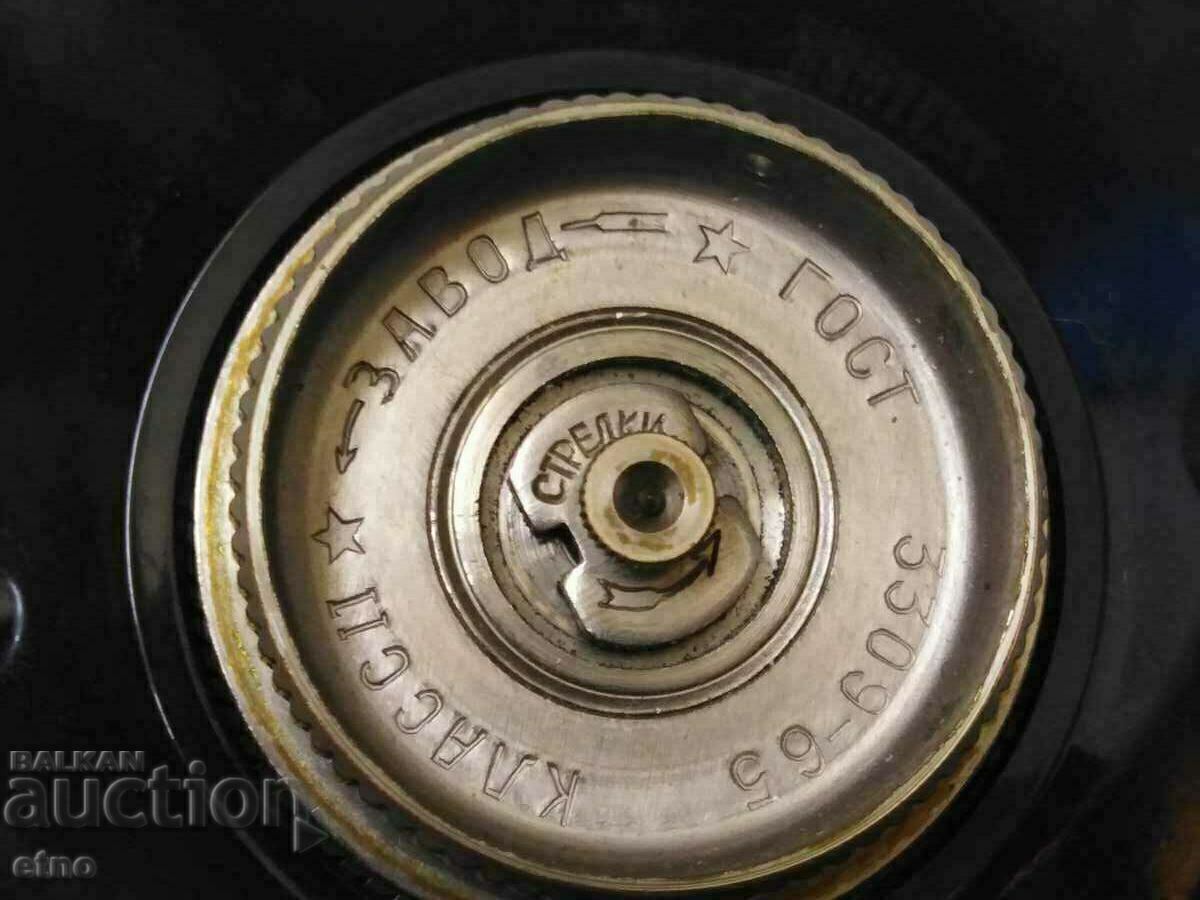 USSR DESK CLOCK-AGATE 1965. - 6 USSR DESK CLOCK-AGATE 1965. - 6