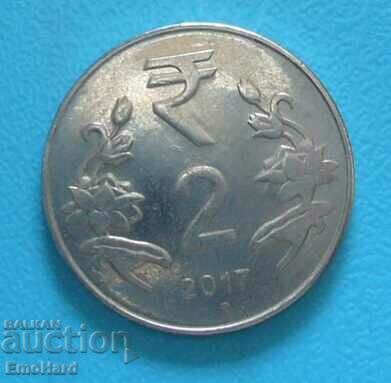 India 2 rupees 2017 new rupee symbol