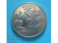 India 2 rupees 2017 new rupee symbol