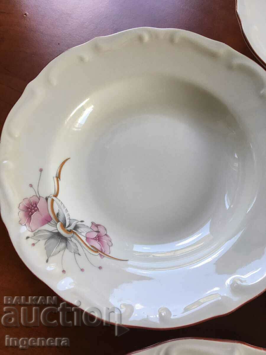 Delivery of PORCELAIN SOUP PLATE RELIEF BULGARIA-4 PCS