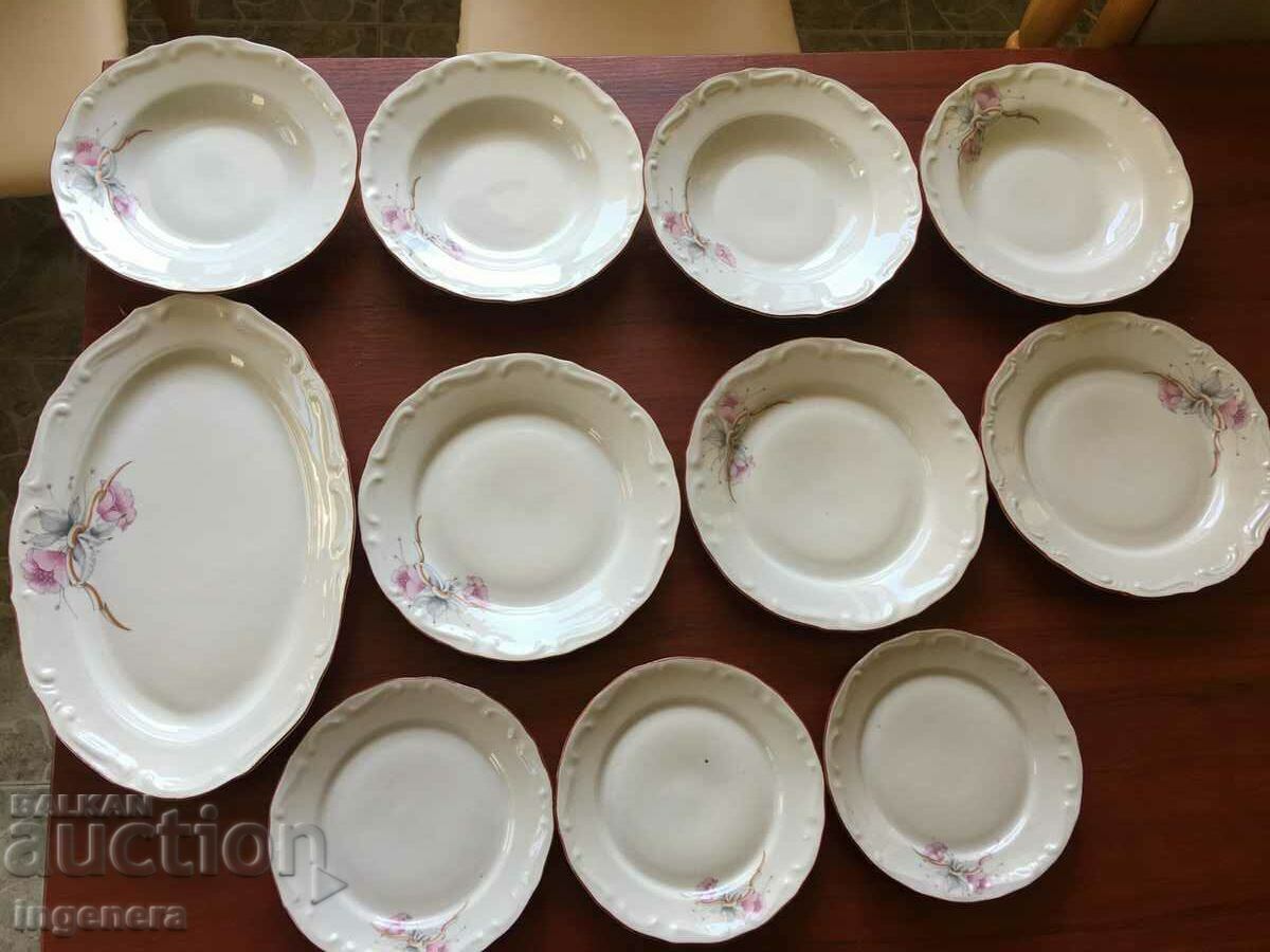 PORCELAIN SOUP PLATE RELIEF BULGARIA-4 PCS - 7