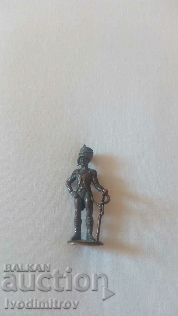 Chocolate Egg Metal Figure French Officer