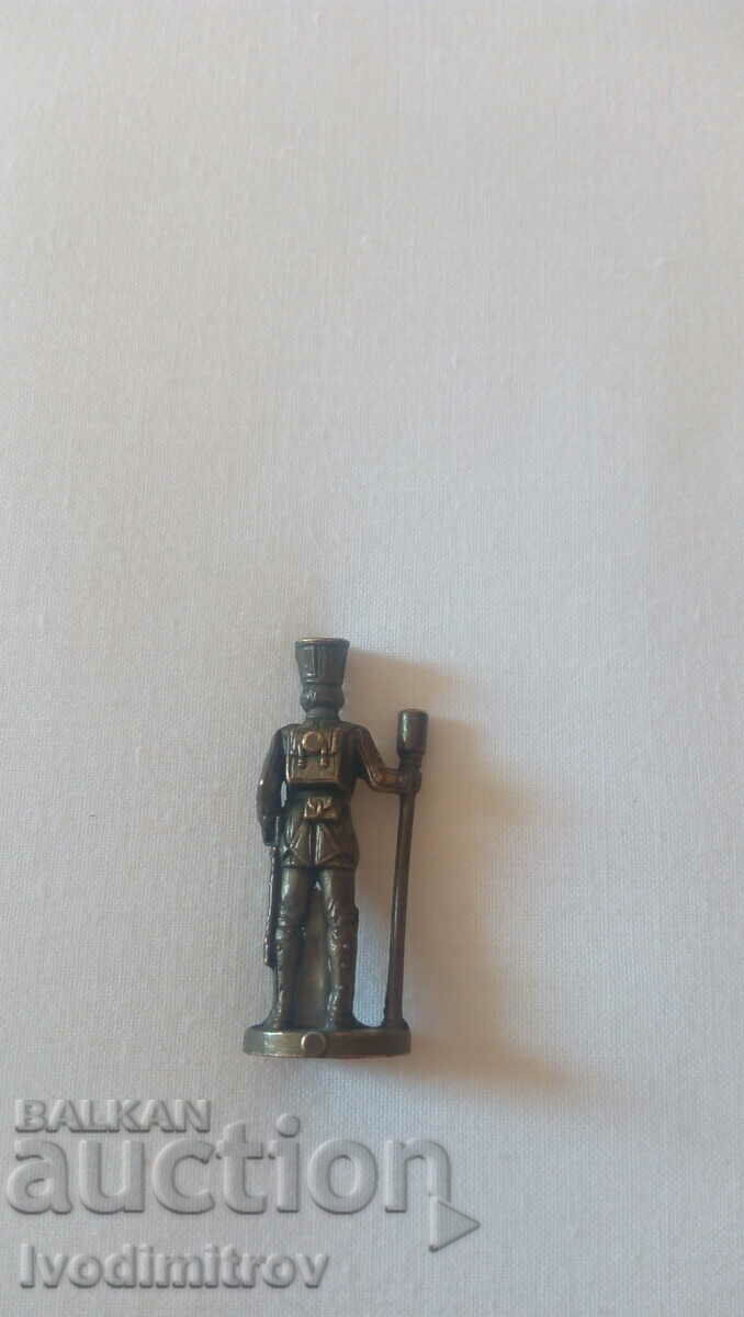 Metal figurine of chocolate egg Prussian soldier with price 15.65 BGN | € 8.00