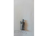 Metal figurine of chocolate egg Prussian soldier