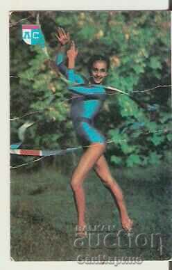 Календарче  Спорт-тото  1982 г. Художествена гимнастика тип2