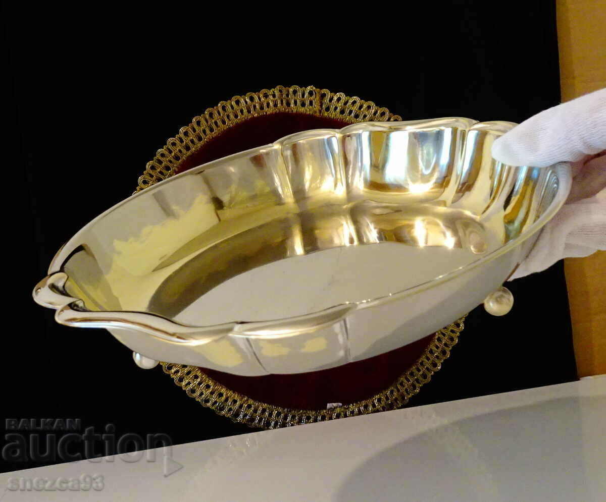 WMF Silver-plated Salad Bowl, Bowl, Fruit Bowl, Baroque WMF Silver-plated Salad Bowl, Bowl, Fruit Bowl, Baroque