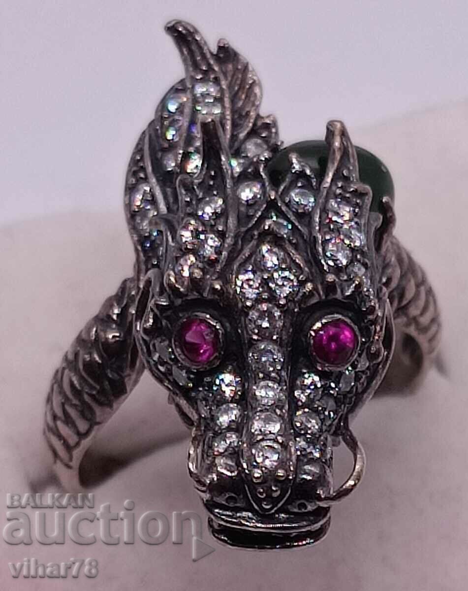 Delivery of VERY BEAUTIFUL SILVER DRAGON RING
