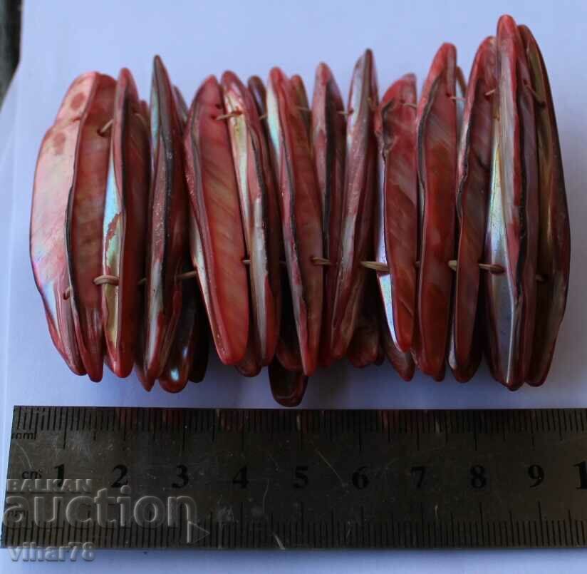 Old stretch mother-of-pearl bracelet - 5 Old stretch mother-of-pearl bracelet - 5