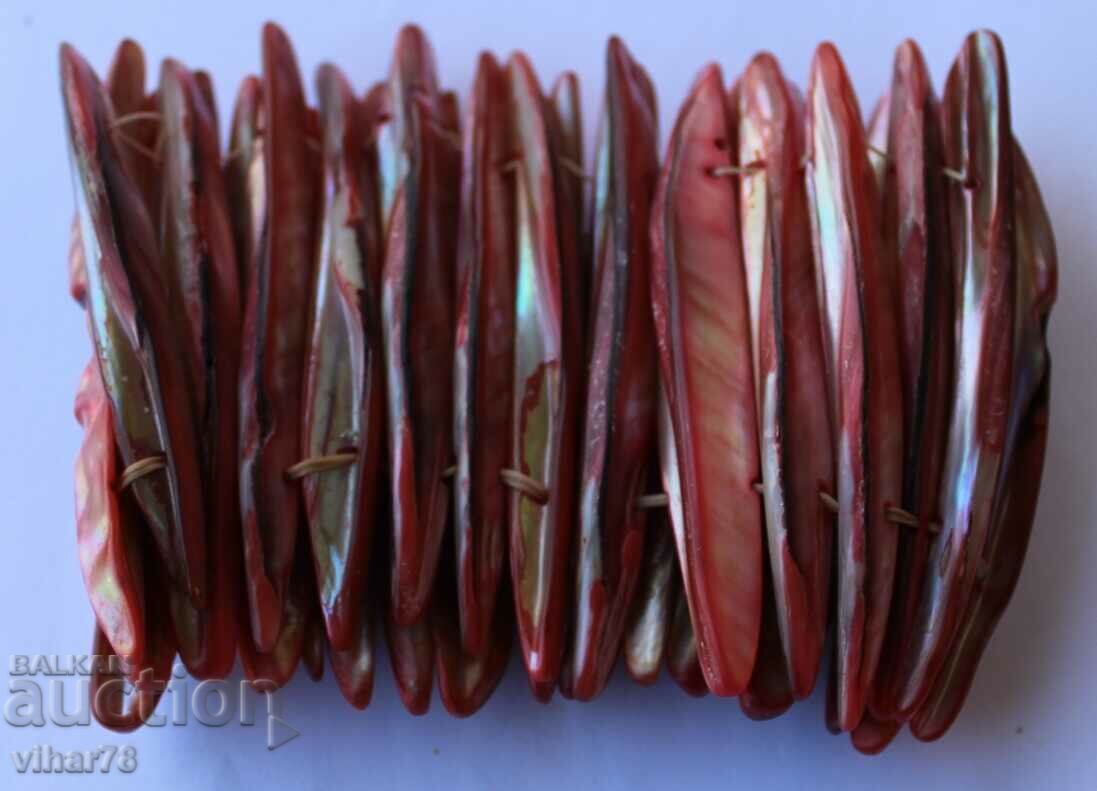 Old stretch mother-of-pearl bracelet - 6 Old stretch mother-of-pearl bracelet - 6