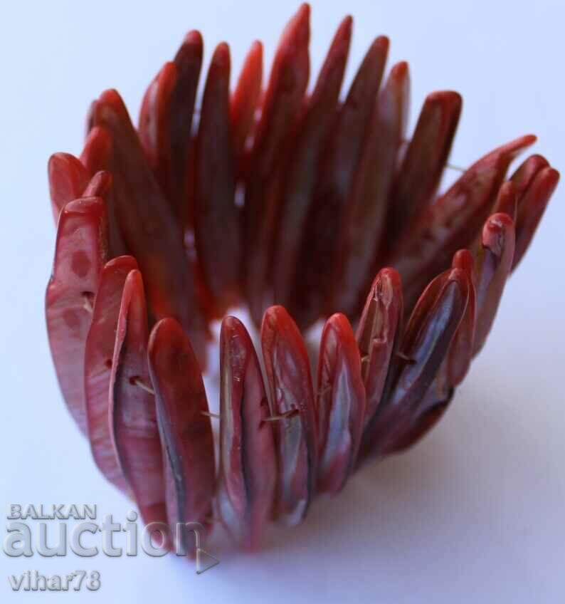 Brățară veche extensibilă sidefată