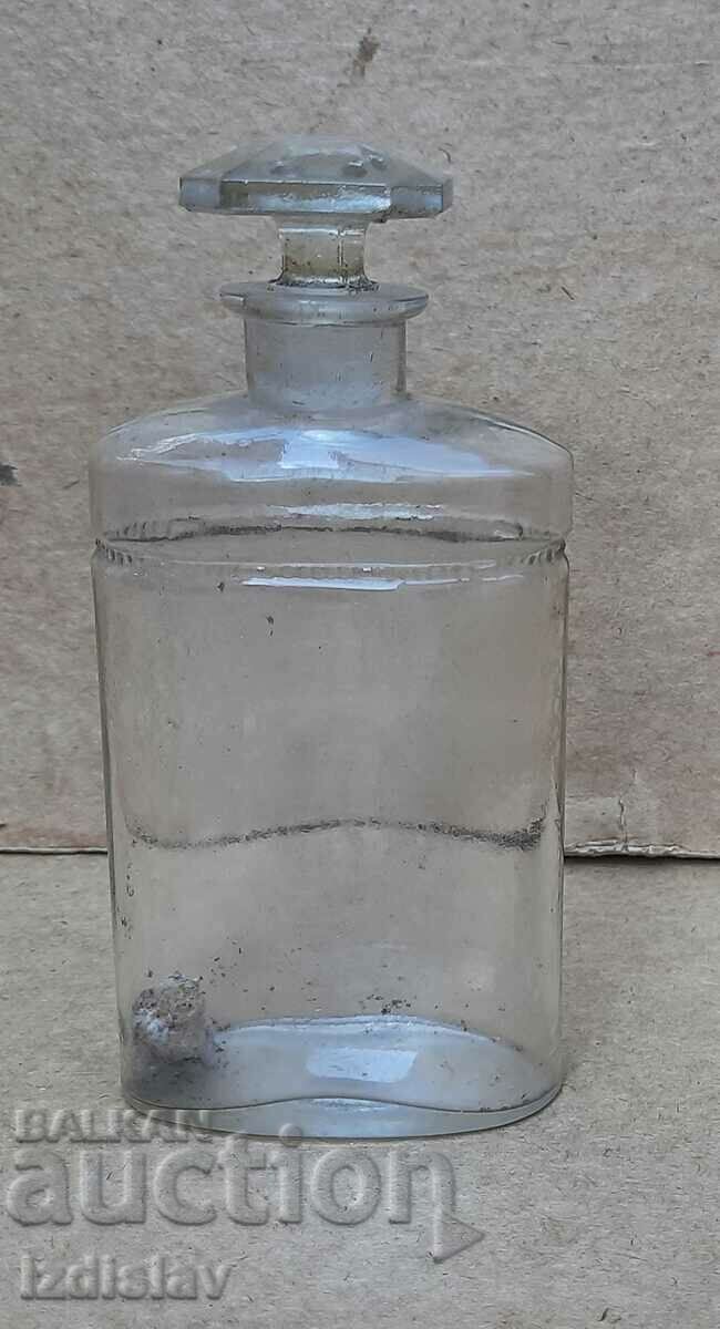 Old glass perfume bottle