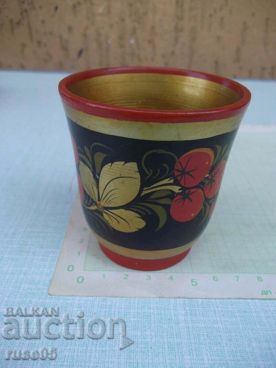 Painted wooden cup - 5 Painted wooden cup - 5