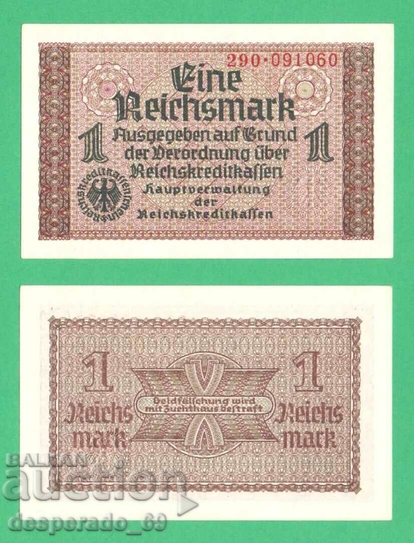 (¯` '• .¸ GERMANY 1 mark 1940-1945 (Swastika) UNC¸. •' ´¯)
