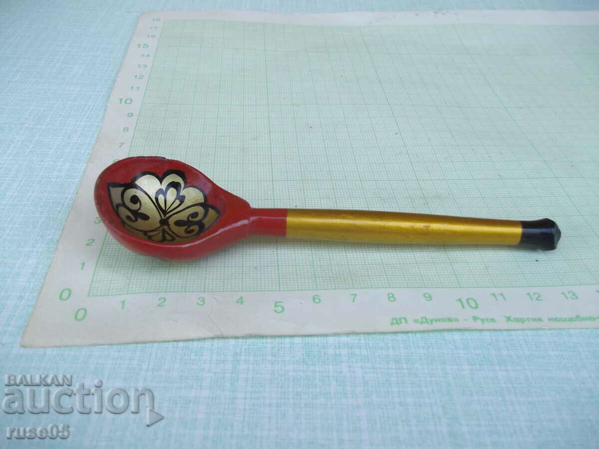 Painted wooden spoon with price 3.00 BGN | € 1.53 Painted wooden spoon with price 3.00 BGN | € 1.53