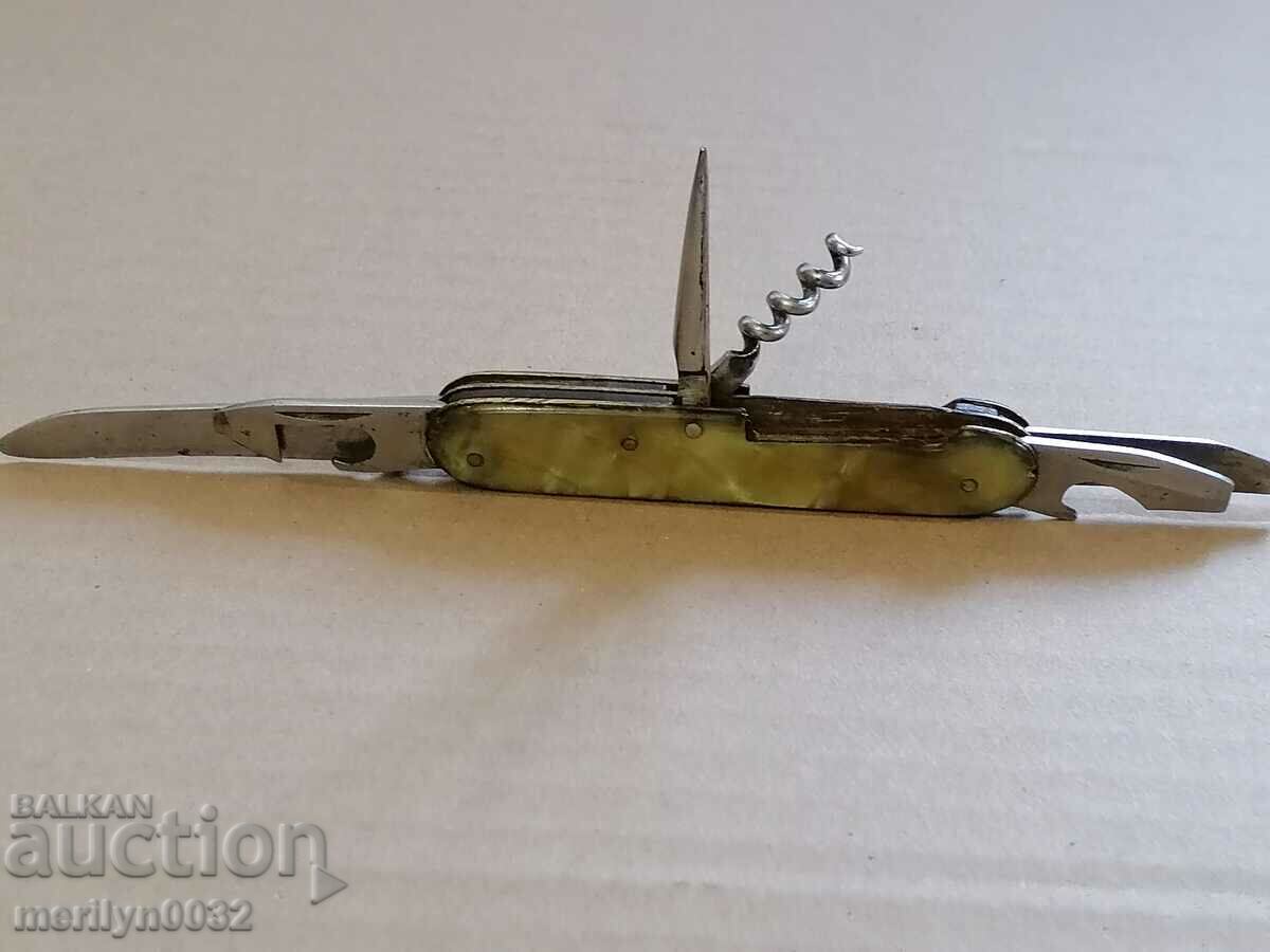 Soc leg VTurnovo Hammer and sickle knife awl opener corkscrew with price 45.00 BGN | € 23.01 Soc leg VTurnovo Hammer and sickle knife awl opener corkscrew with price 45.00 BGN | € 23.01