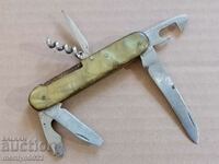 Soc leg VTurnovo Hammer and sickle knife awl opener corkscrew
