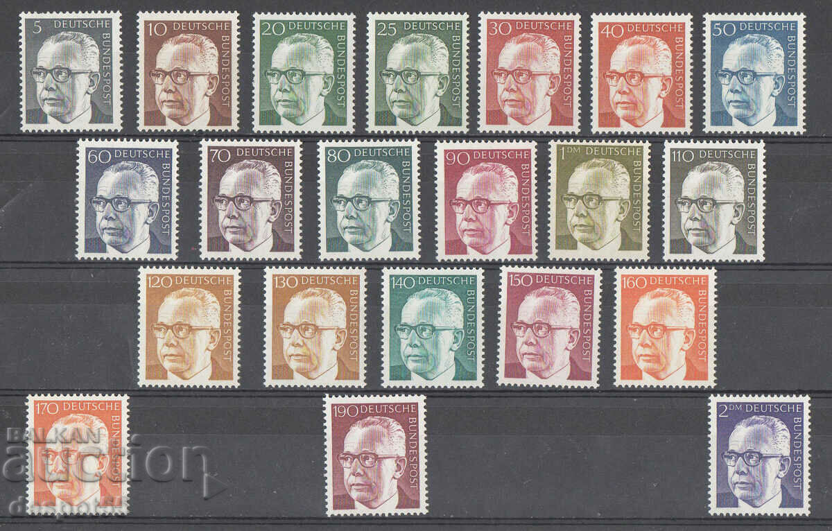 1970-73. ГФР. Президент Густав Хайнеман.